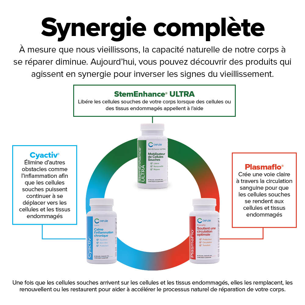 Complément CERULE CYACTIV Calme L'inflammation Chronique - 60 Gélules - Date Péremption 10/2026